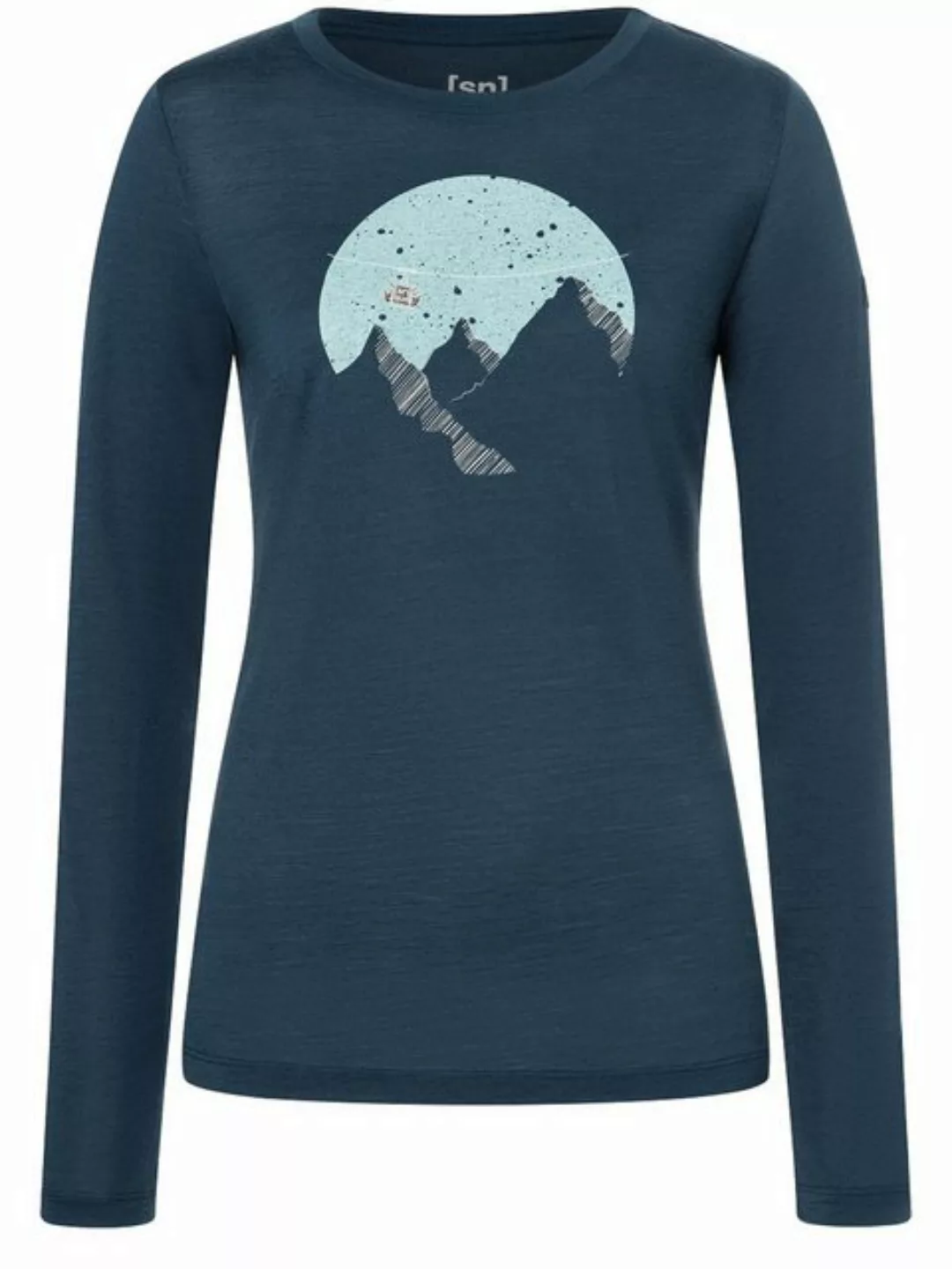 SUPER.NATURAL Sweatshirt für Damen, Merino GONDOLA Ski Motiv, atmungsaktiv günstig online kaufen