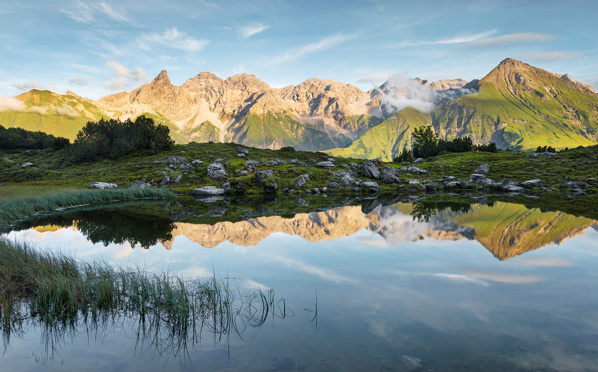 Komar Fototapete Allgäu Spiegel B/L: ca. 450x280 cm günstig online kaufen