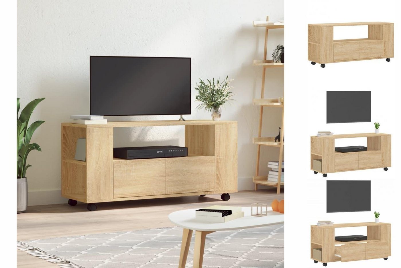 vidaXL TV-Schrank TV-Schrank Sonoma-Eiche 102x34,5x43 cm Holzwerkstoff TV-L günstig online kaufen