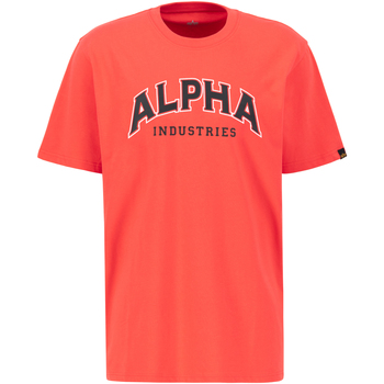 Alpha Industries  T-Shirts & Poloshirts College T-Shirt - radiant red günstig online kaufen