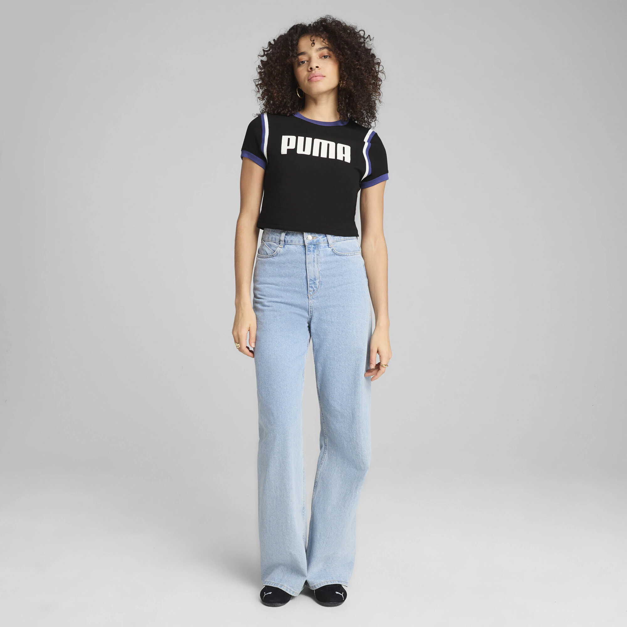 PUMA T-Shirt "FUTURE.PUMA.ARCHIVE Kurzes figurbetontes T-Shirt Damen" günstig online kaufen