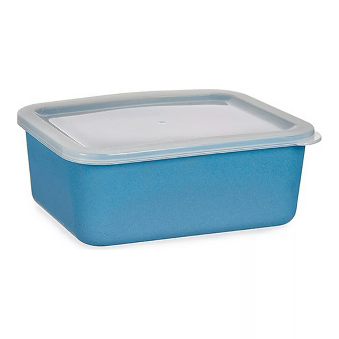 Lunchbox Bambus Dunkelblau (14,5 X 7 X 19,5 Cm) günstig online kaufen