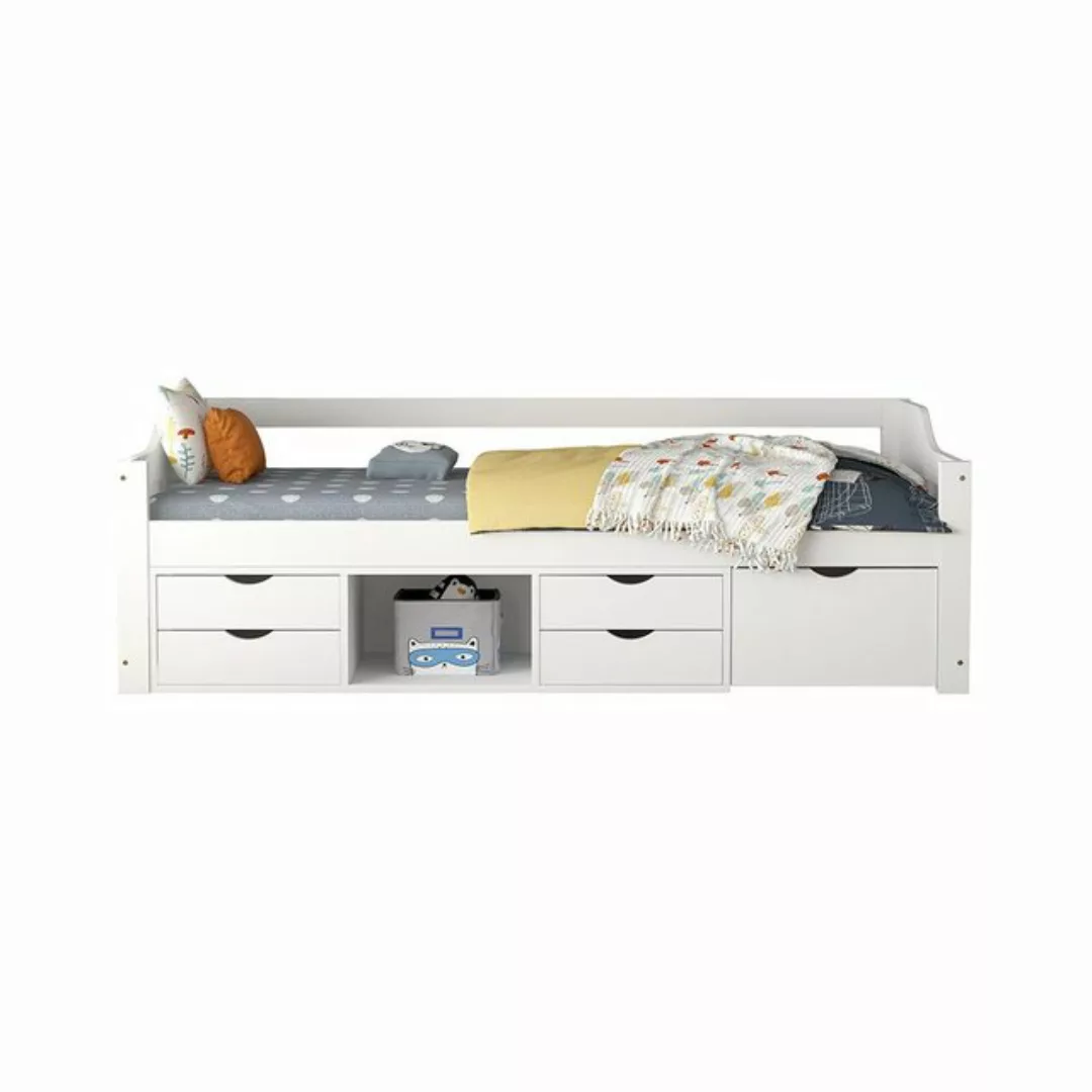HOME DELUXE Bett Kinderbett COSMOS mit Schubladen 90 x 200 cm (inkl. Latten günstig online kaufen