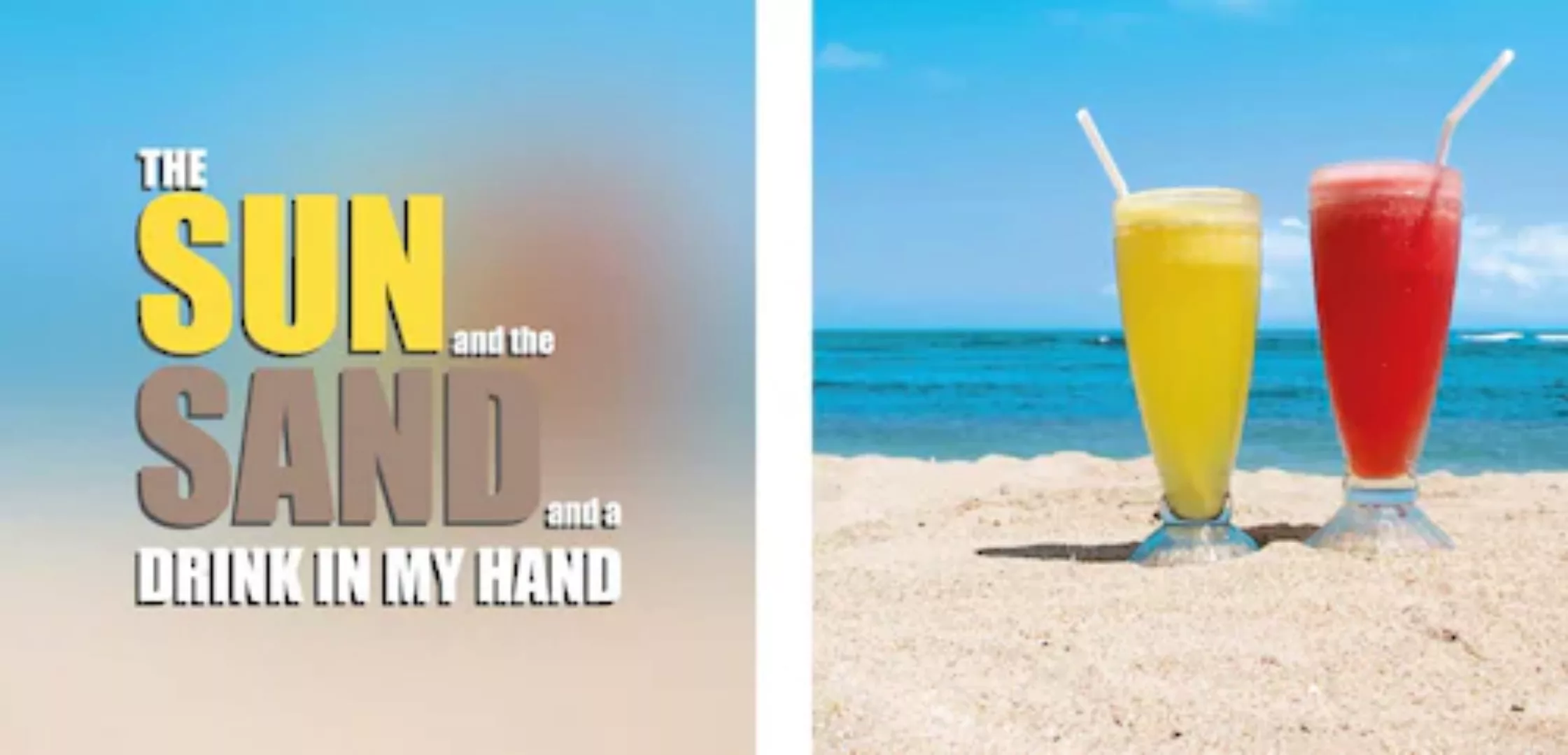 queence Leinwandbild »Drink in my Hand«, (Set), 2er-Set günstig online kaufen