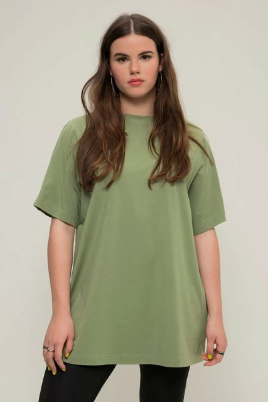 Studio Untold Longshirt Longshirt Rundhals Halbarm lang geschnitten günstig online kaufen