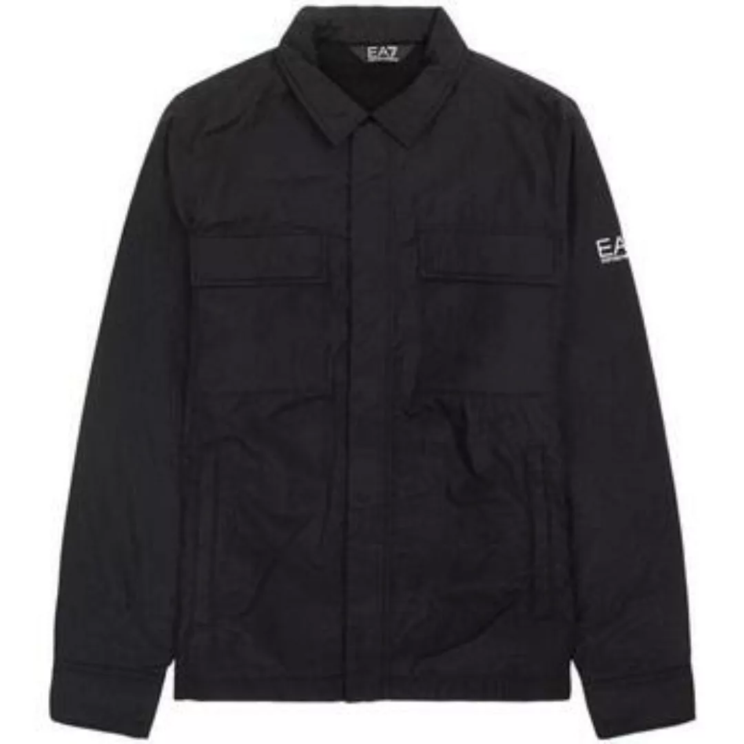 Ea7 Emporio Armani  Herren-Jacke Chest Pocket Overshirt Jacket Black günstig online kaufen