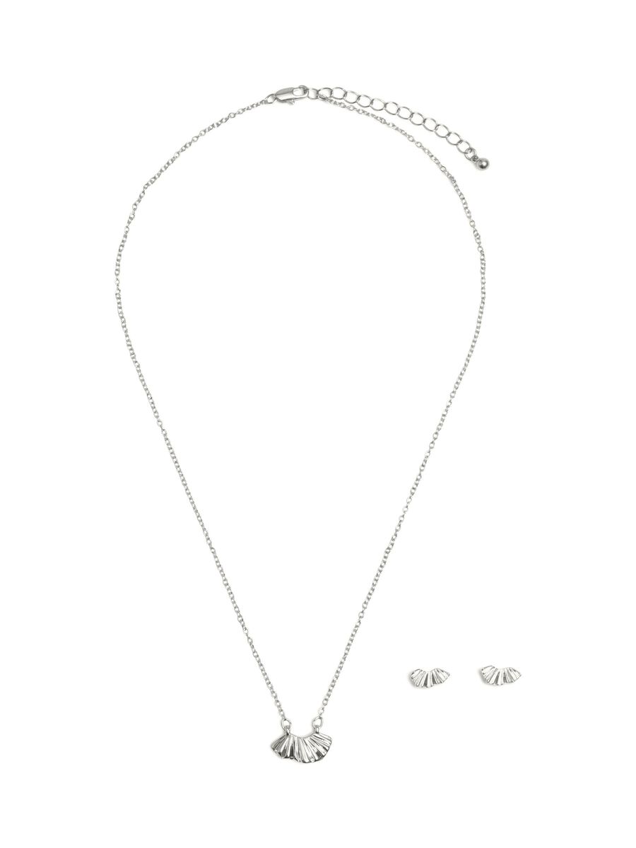 VILA 2er-pack Halskette Und Ohrringe Damen Silber günstig online kaufen