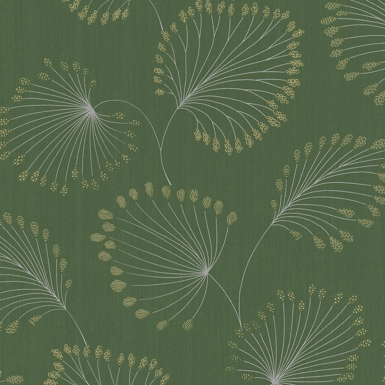 Bricoflor Blätter Tapete in Grün Elegante Vliestapete mit Floralem Muster I günstig online kaufen