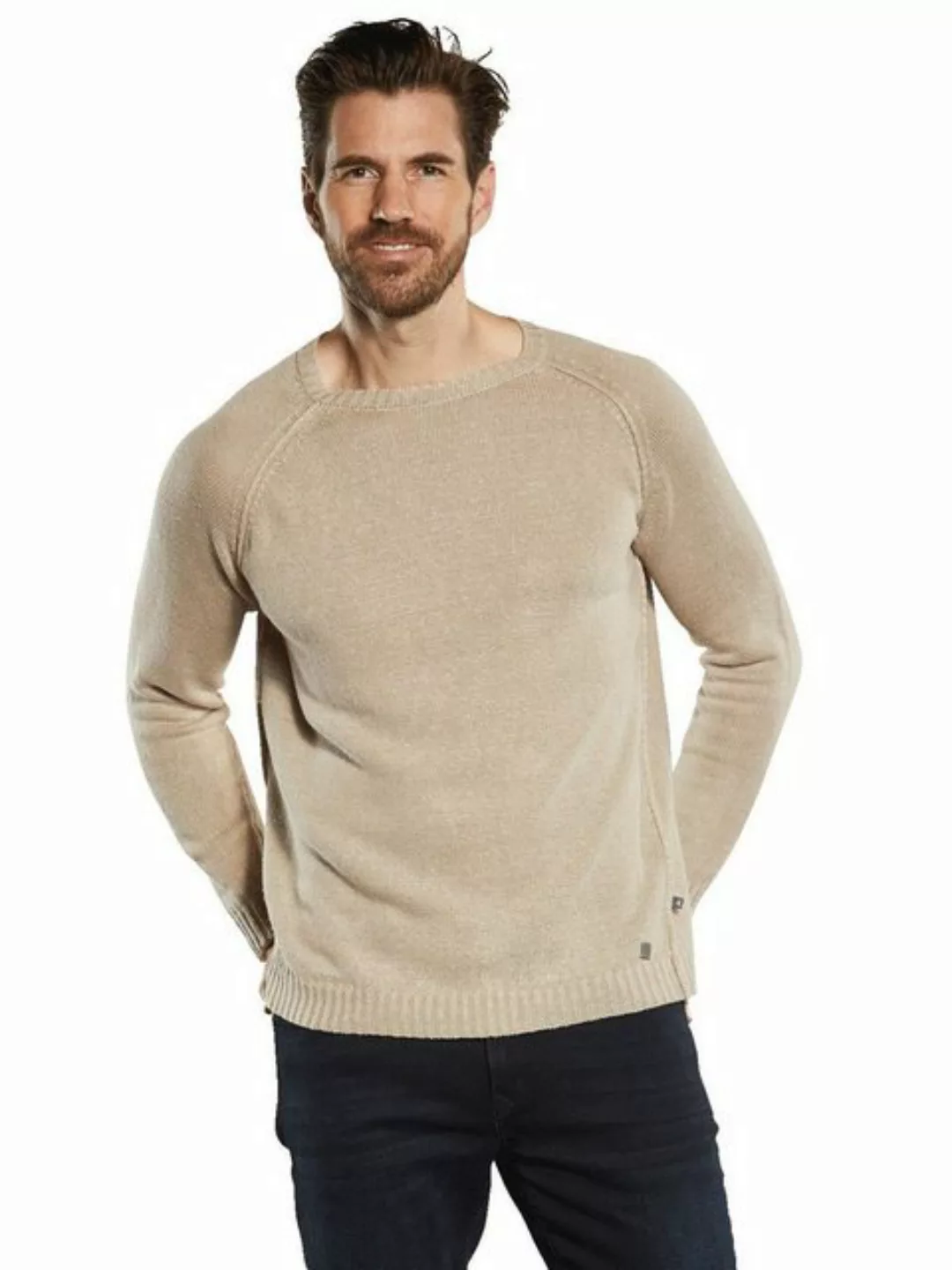 ENGBERS GERMANY Rundhalspullover Pullover aus Leinen günstig online kaufen