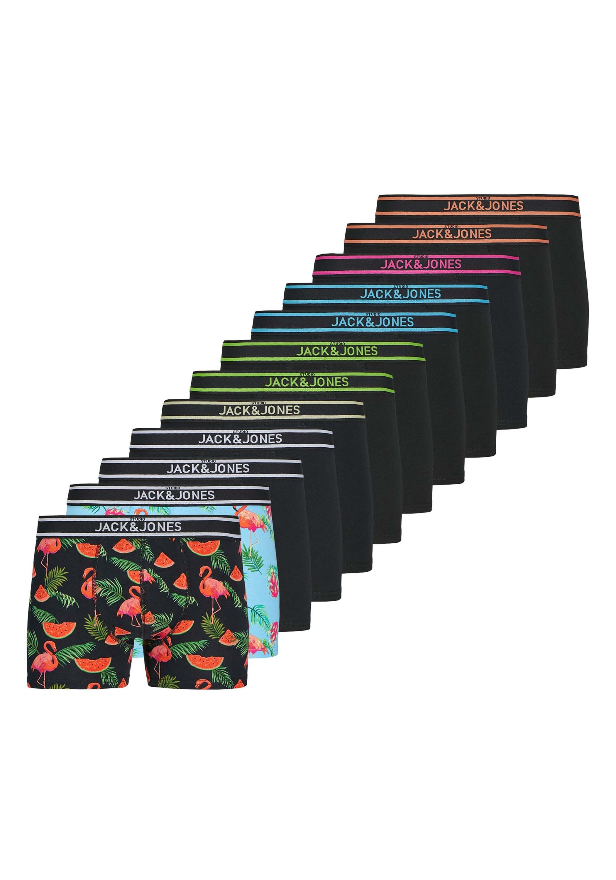 Jack & Jones Boxershorts "Boxershort JACWATERMELON TRUNKS 12 PACK 12er Pack günstig online kaufen