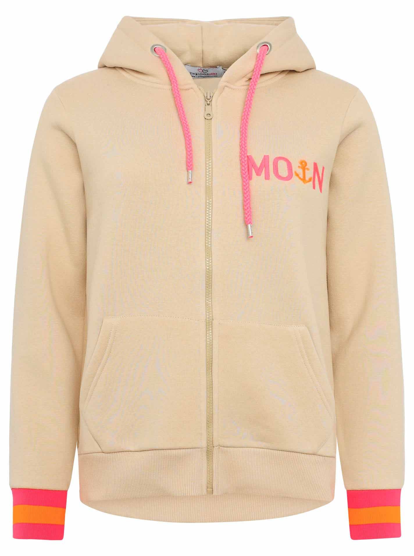 Zwillingsherz Kapuzensweatjacke BW "MOIN" günstig online kaufen