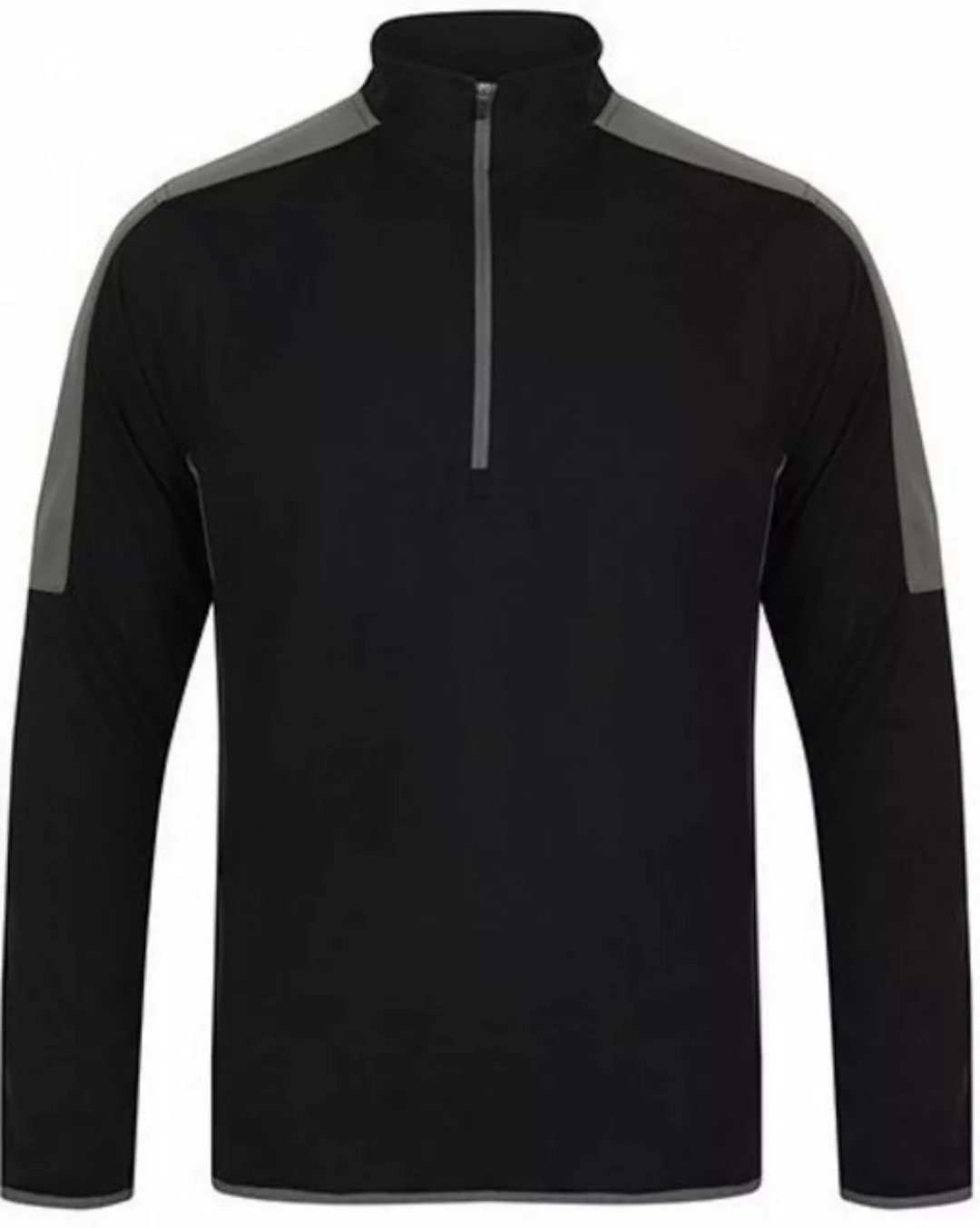 Finden+Hales Sweatshirt Adults` 1/4 Zip Midlayer with Contrast Panelling günstig online kaufen