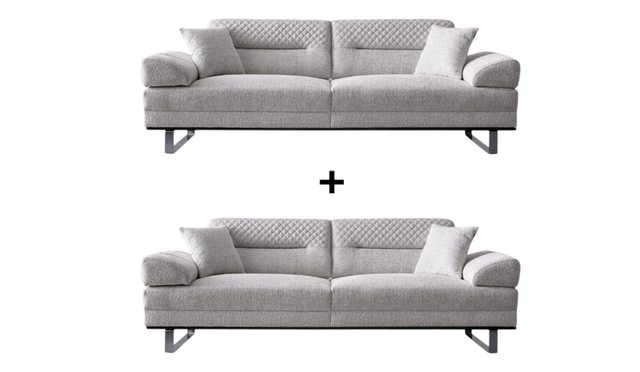 BENEDO MÖBEL Polstergarnitur EDO Sofa Handarbeit Massivholz Hochwertiger St günstig online kaufen