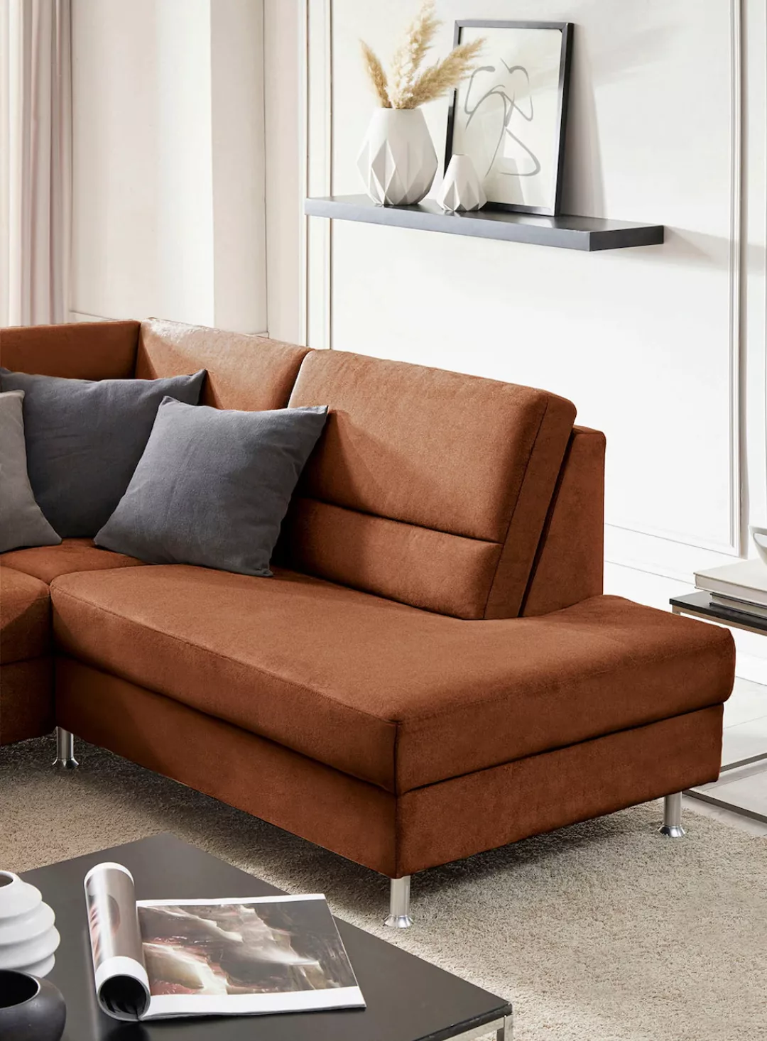 CALIZZA INTERIORS Ecksofa "Onyx L-Form", Ottomane links oder rechts, wahlwe günstig online kaufen