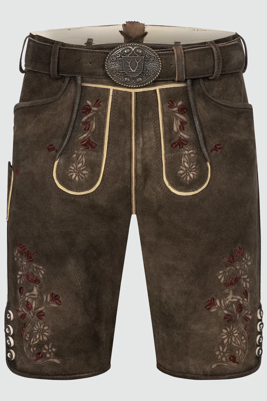 Lederhose Olivier mit Gürtel günstig online kaufen