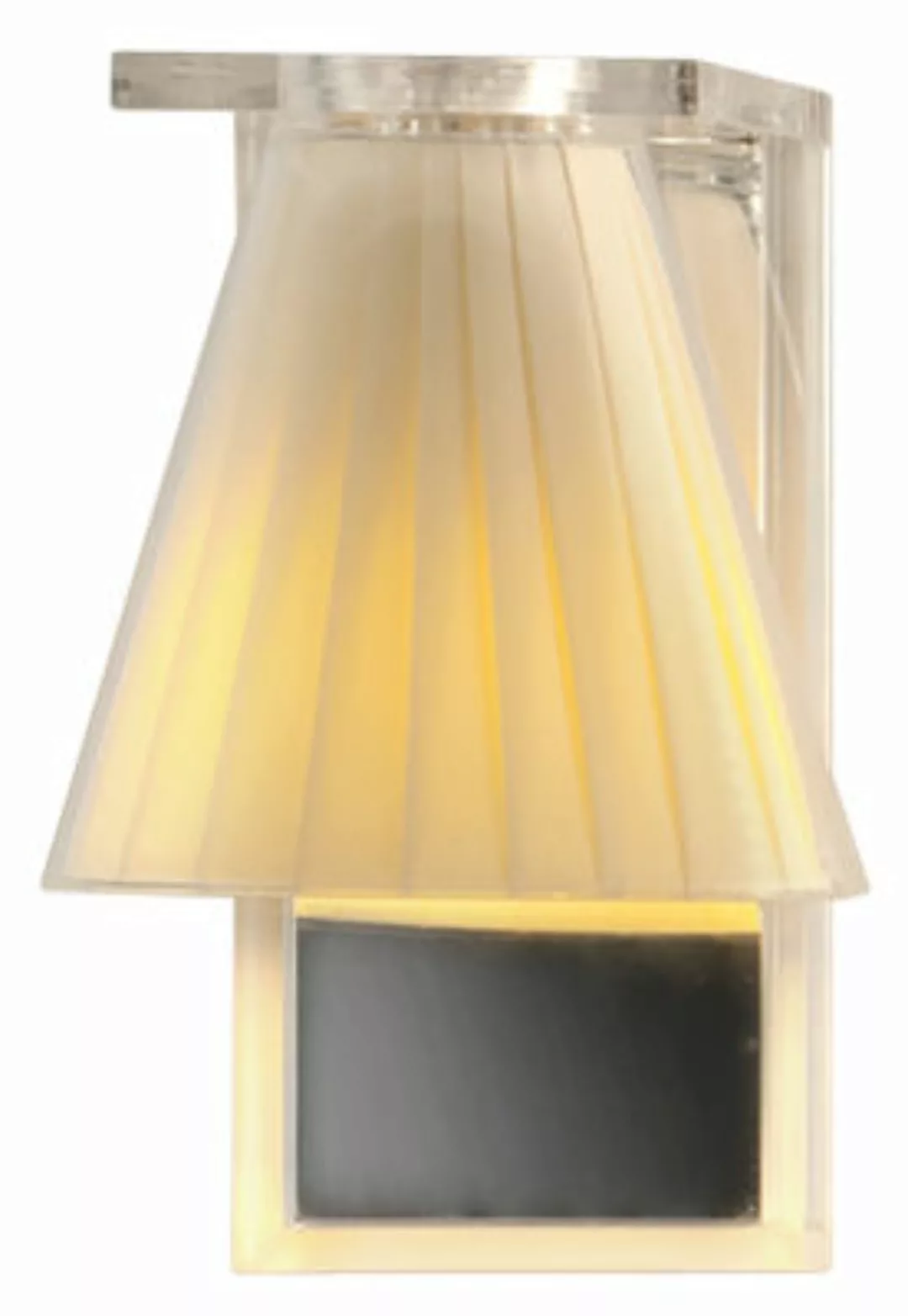 Wandleuchte Light Air plastikmaterial textil beige / Lampenschirm aus Stoff günstig online kaufen