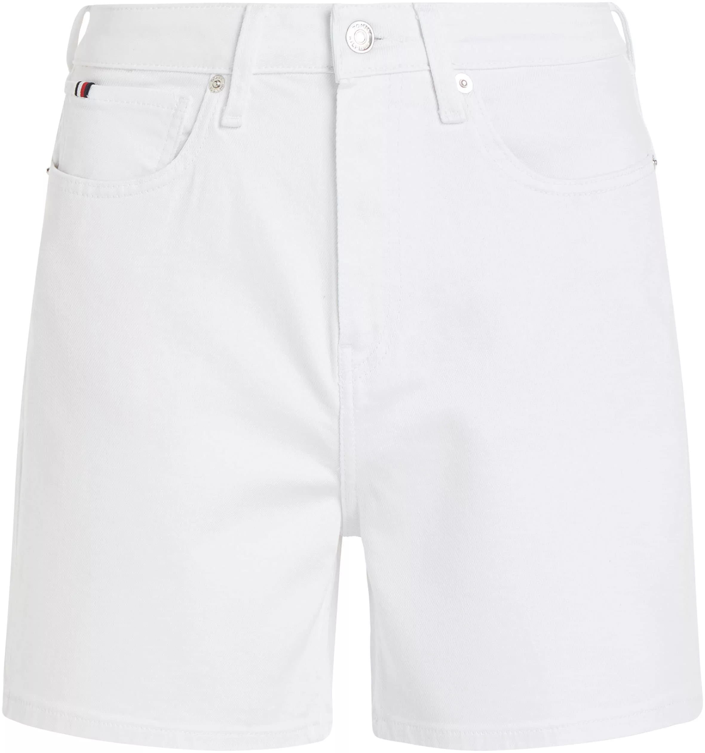 Tommy Hilfiger Shorts "DNM STRAIGHT SHORT HW WHITE", in Unifarbe günstig online kaufen