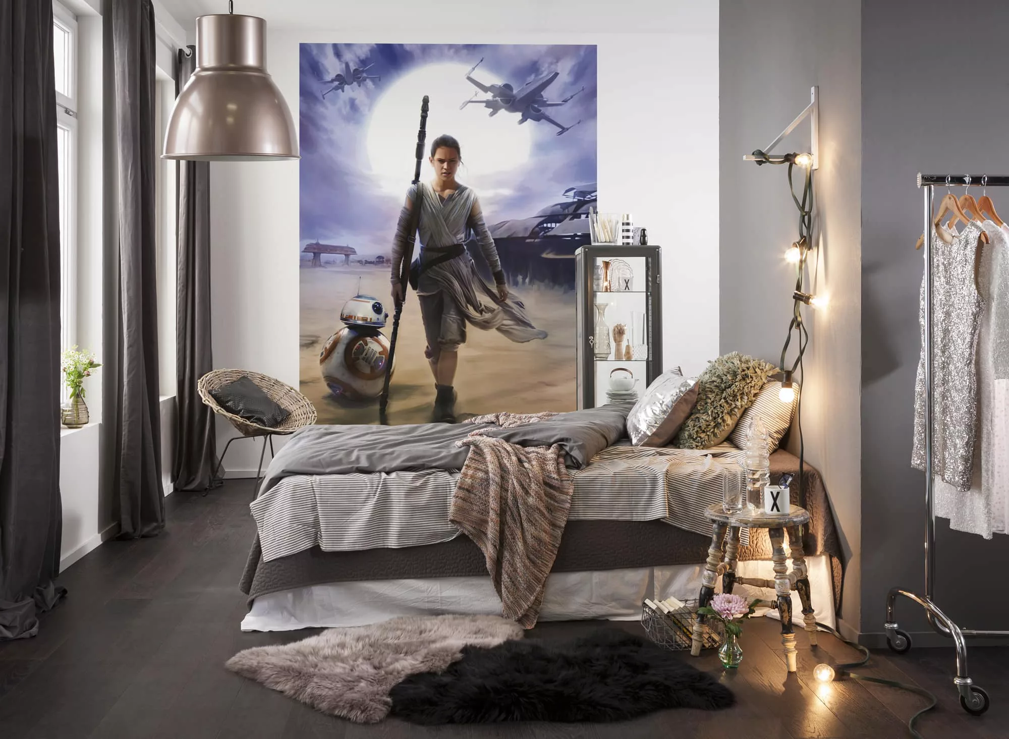 Komar Fototapete STAR WARS Rey 184 cm x 254 cm FSC® günstig online kaufen