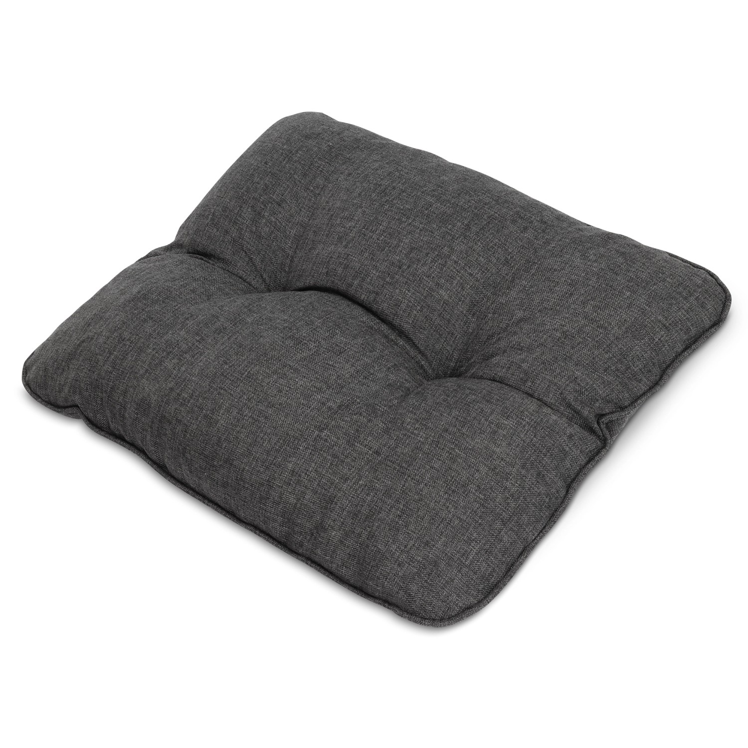 Beautissu Beauflair Loungekissen Outdoor Rücken 50x40x12cm Graphitgrau günstig online kaufen