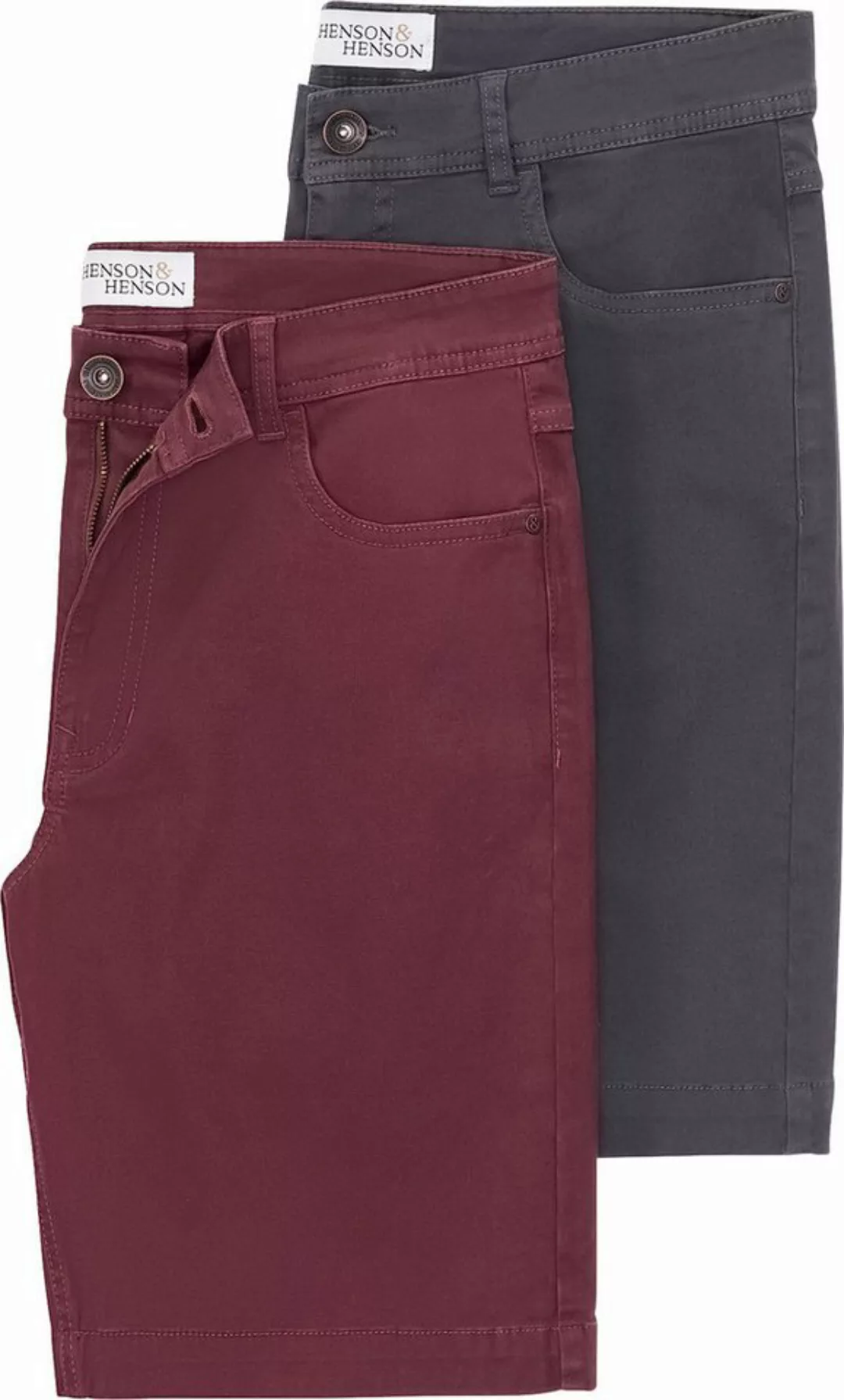 HENSON&HENSON Bermudas (Packung, 2er-Pack) in bequemer Regular-fit-Passform günstig online kaufen