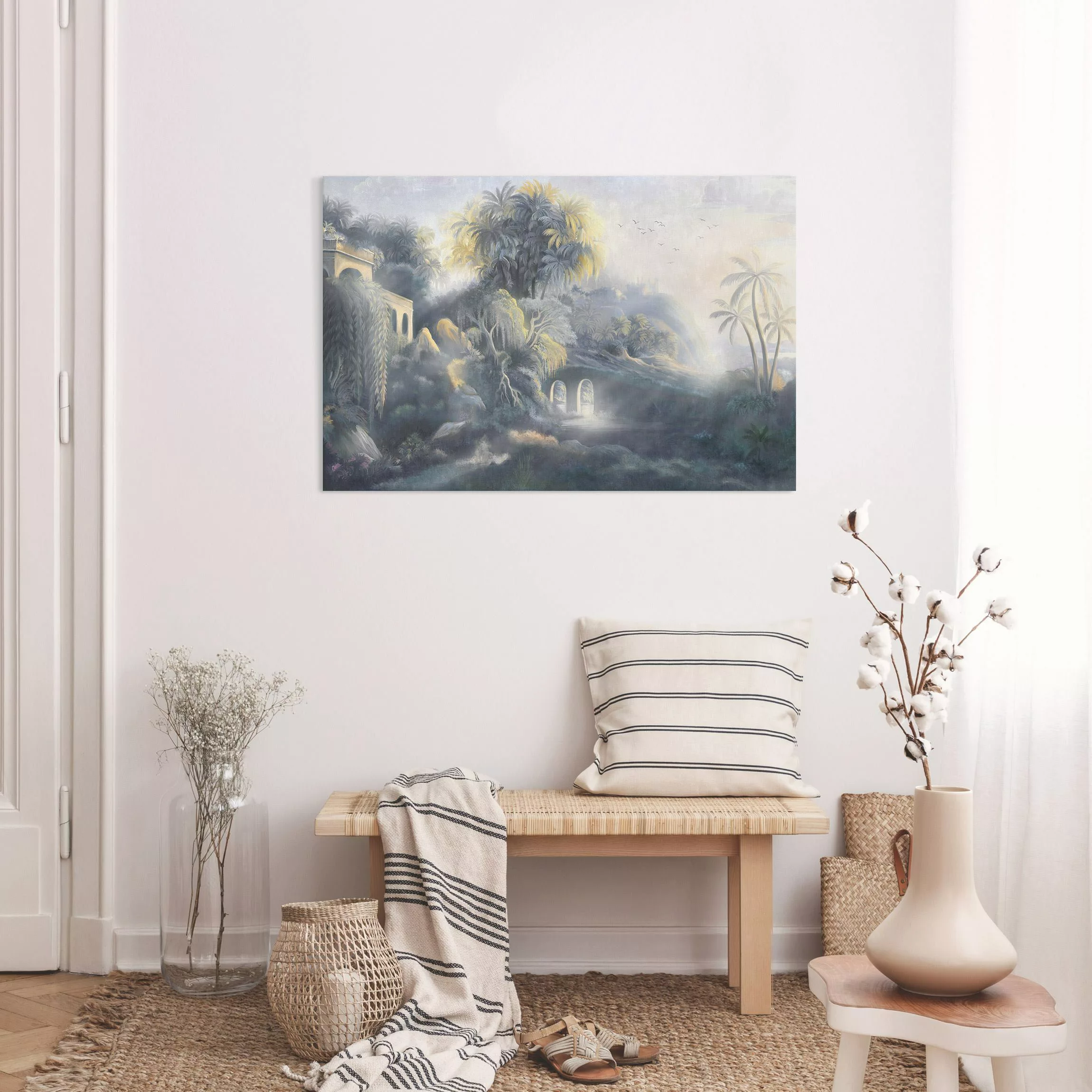 Leinwandbild Tropische Fantasy Landschaft günstig online kaufen