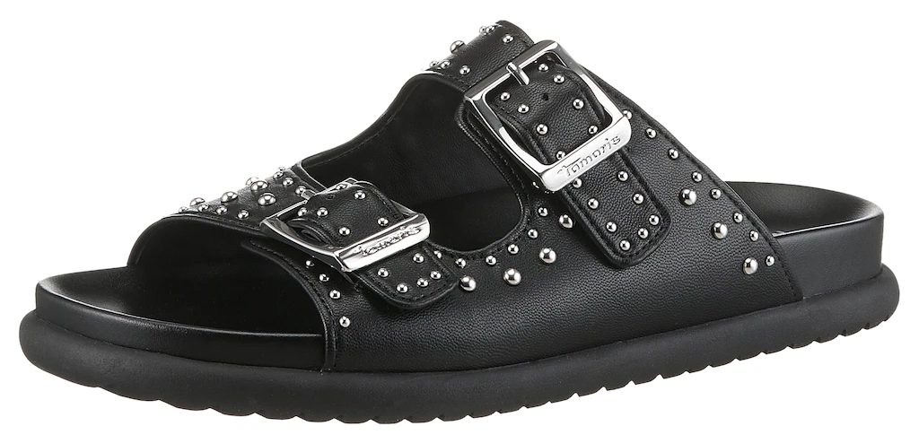 Tamaris Pantolette, Plateau, Sommerschuh mit auffälligen Nieten besetzt günstig online kaufen