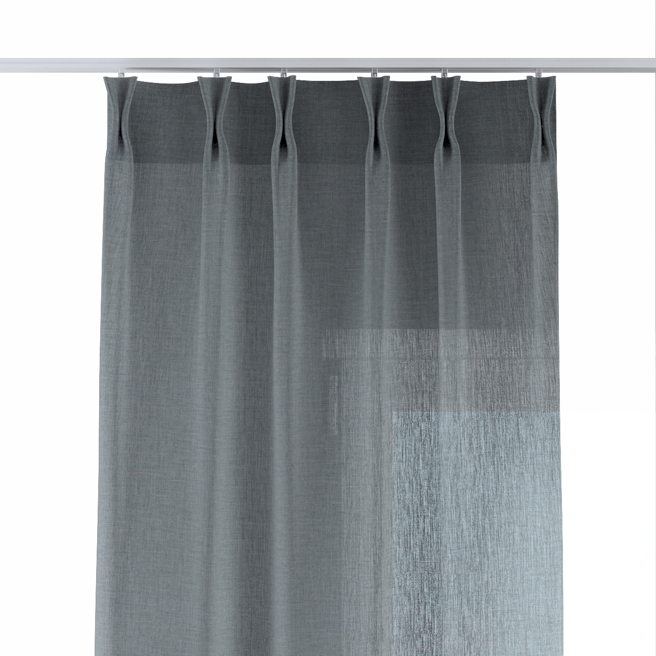 Vorhang mit flämischen 2-er Falten, salbeifarben, Delicate Premium (144-60) günstig online kaufen