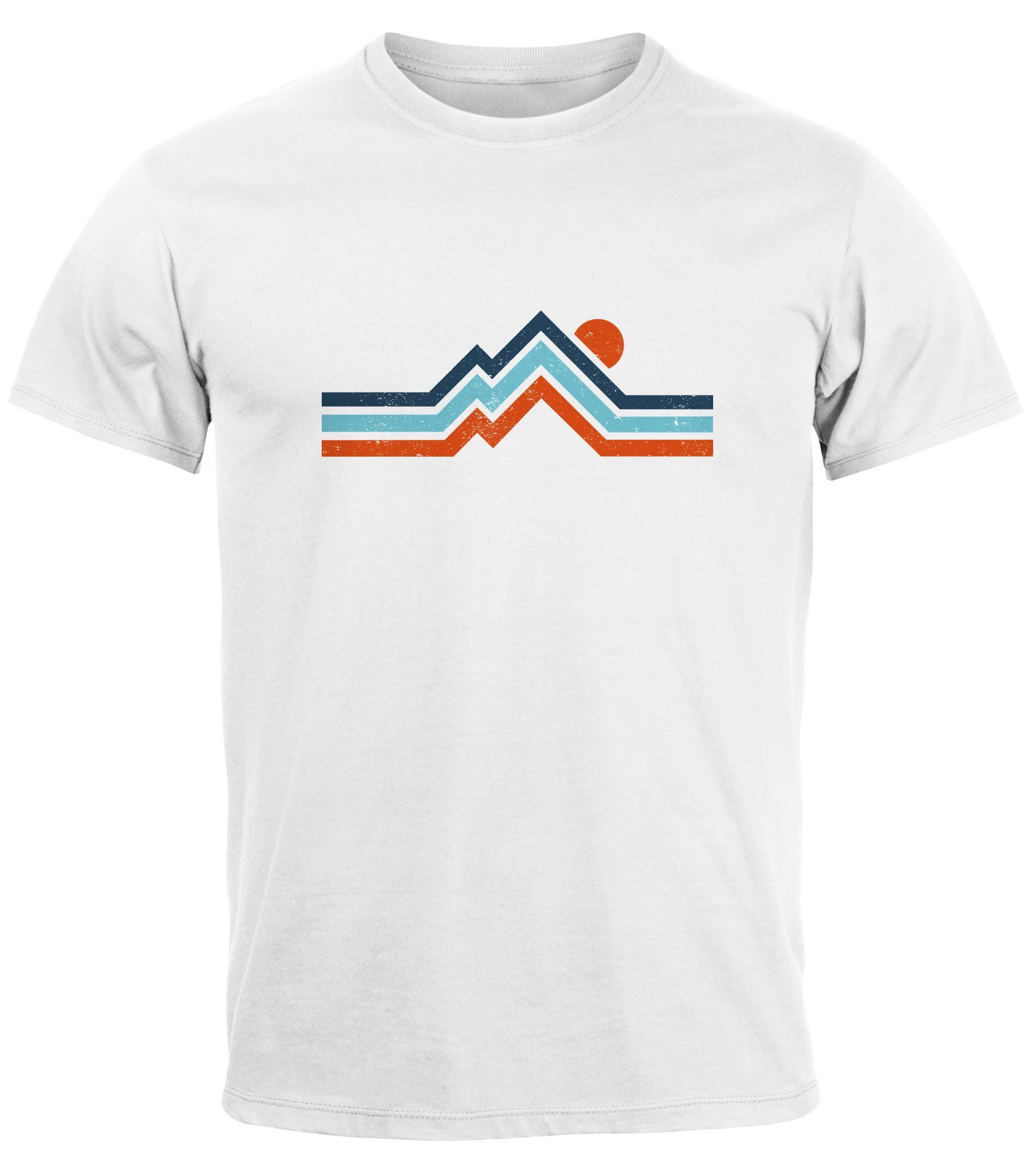 Neverless Print-Shirt Herren T-Shirt Berge Wandern günstig online kaufen
