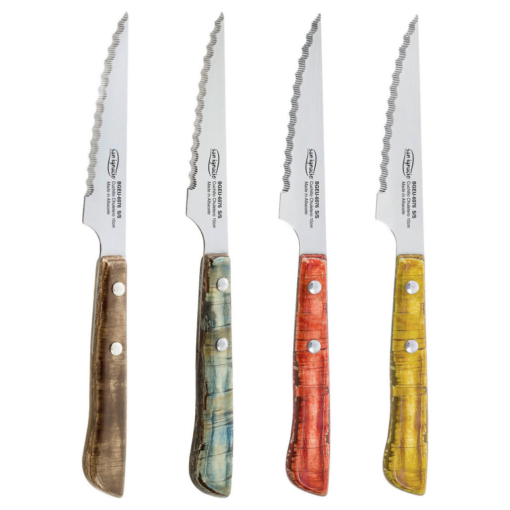 SAN IGNACIO Steakmesser-Set EVERGREEN bunt Edelstahl 4 tlg. günstig online kaufen