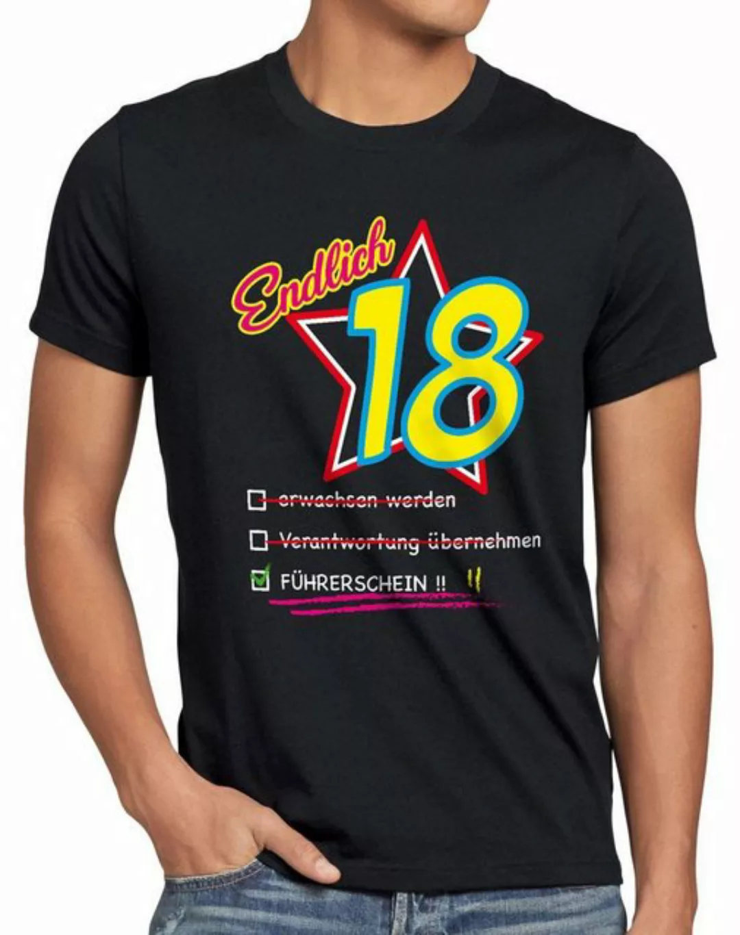 style3 T-Shirt Endlich 8 Führerschein Geburtstag Party Fun volljährig achtz günstig online kaufen