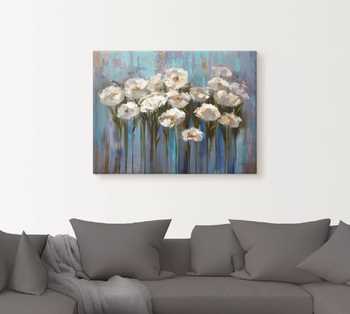 Artland Wandbild "Anemonen am See", Blumen, (1 St.), als Leinwandbild, Post günstig online kaufen