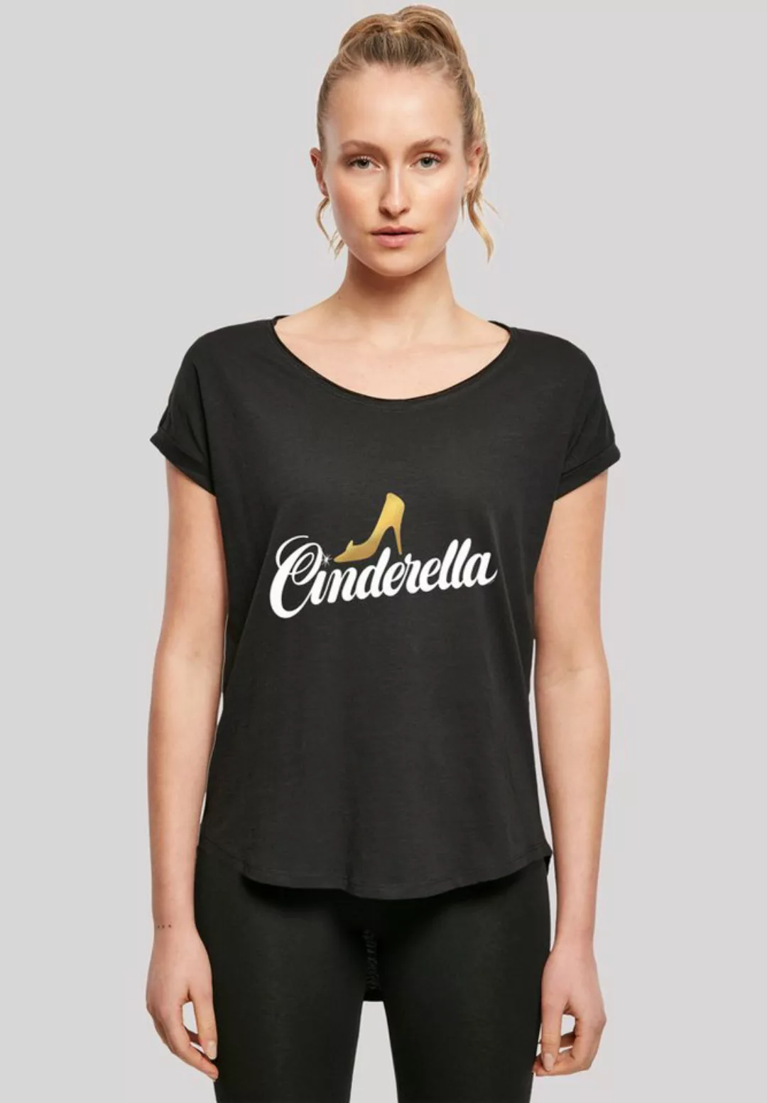 F4NT4STIC T-Shirt Cinderella Aschenputtel Shoe Logo Print günstig online kaufen