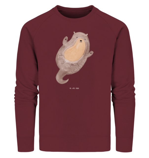 Mr. & Mrs. Panda Longpullover Größe M Otter Umarmen - Burgundy - Geschenk, günstig online kaufen