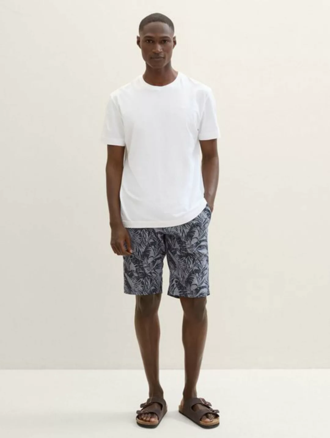 TOM TAILOR Bermudas Regular Shorts mit Leinen günstig online kaufen