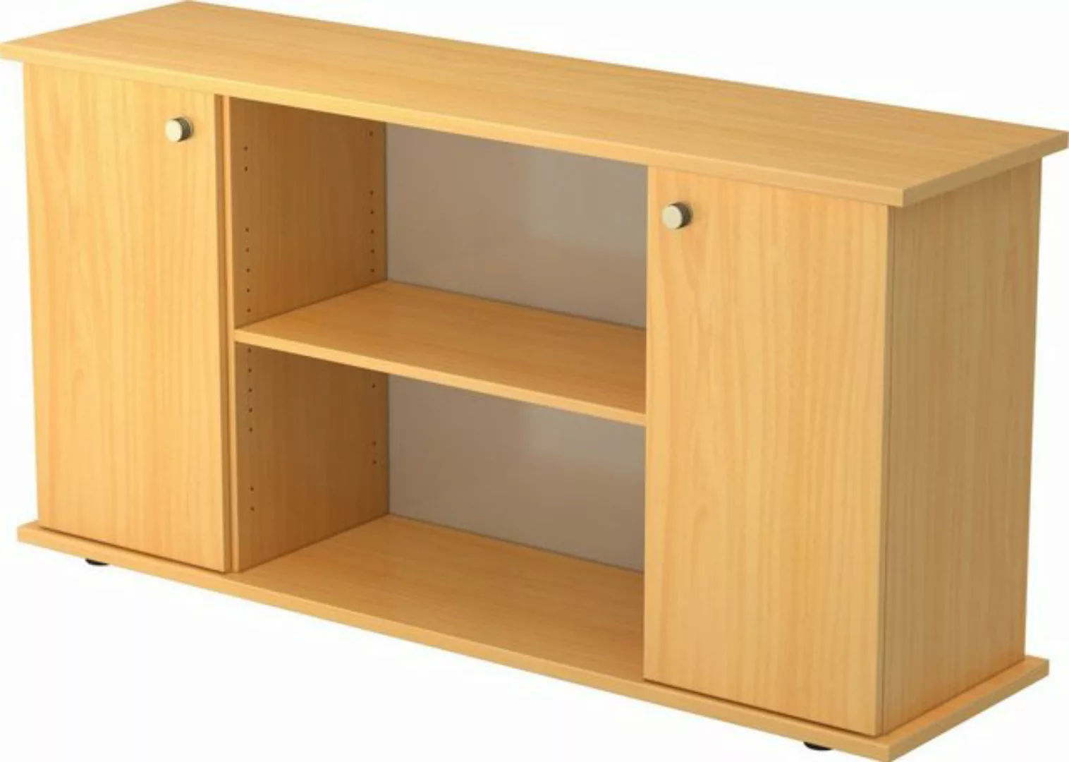 Aktenschrank Sideboard SB 2OH 2 Türen BxTxH 166,1x44,8x84cm Griff SG Buche/ günstig online kaufen