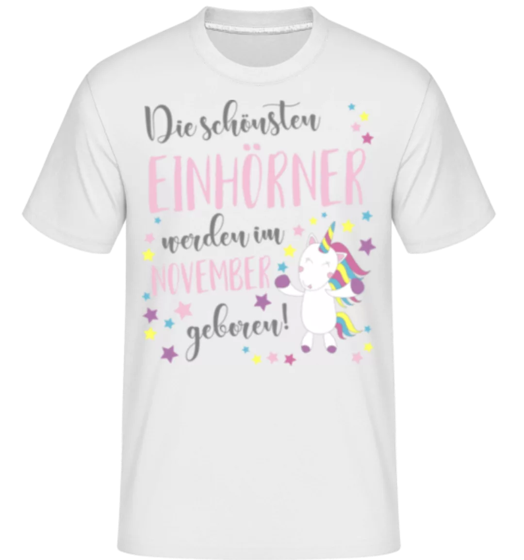 Einhorn Geboren In November · Shirtinator Männer T-Shirt günstig online kaufen