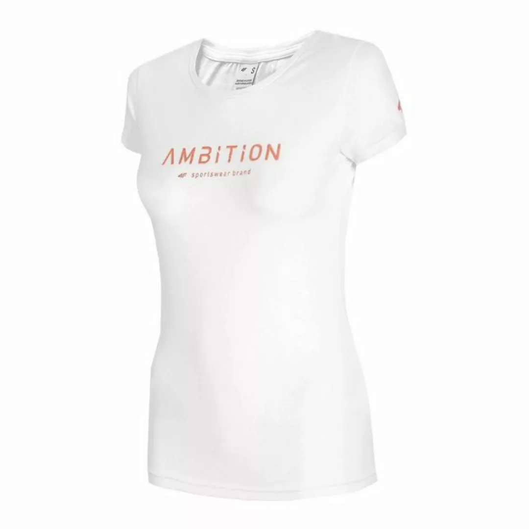 4F T-Shirt Ambition mit glänzendem Print in roségold auf der Vorderseite günstig online kaufen
