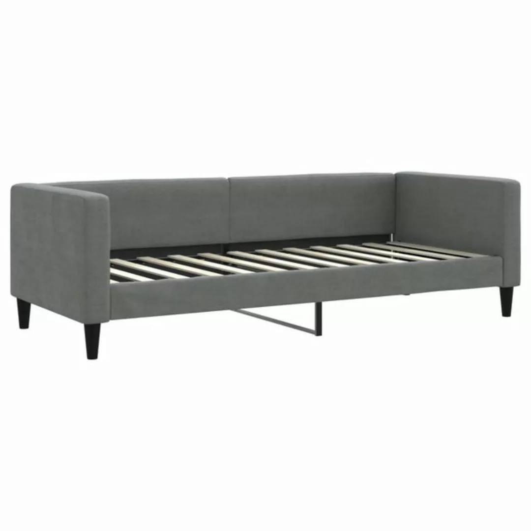 furnicato Bett Tagesbett Dunkelgrau 80x200 cm Stoff (1-tlg) günstig online kaufen