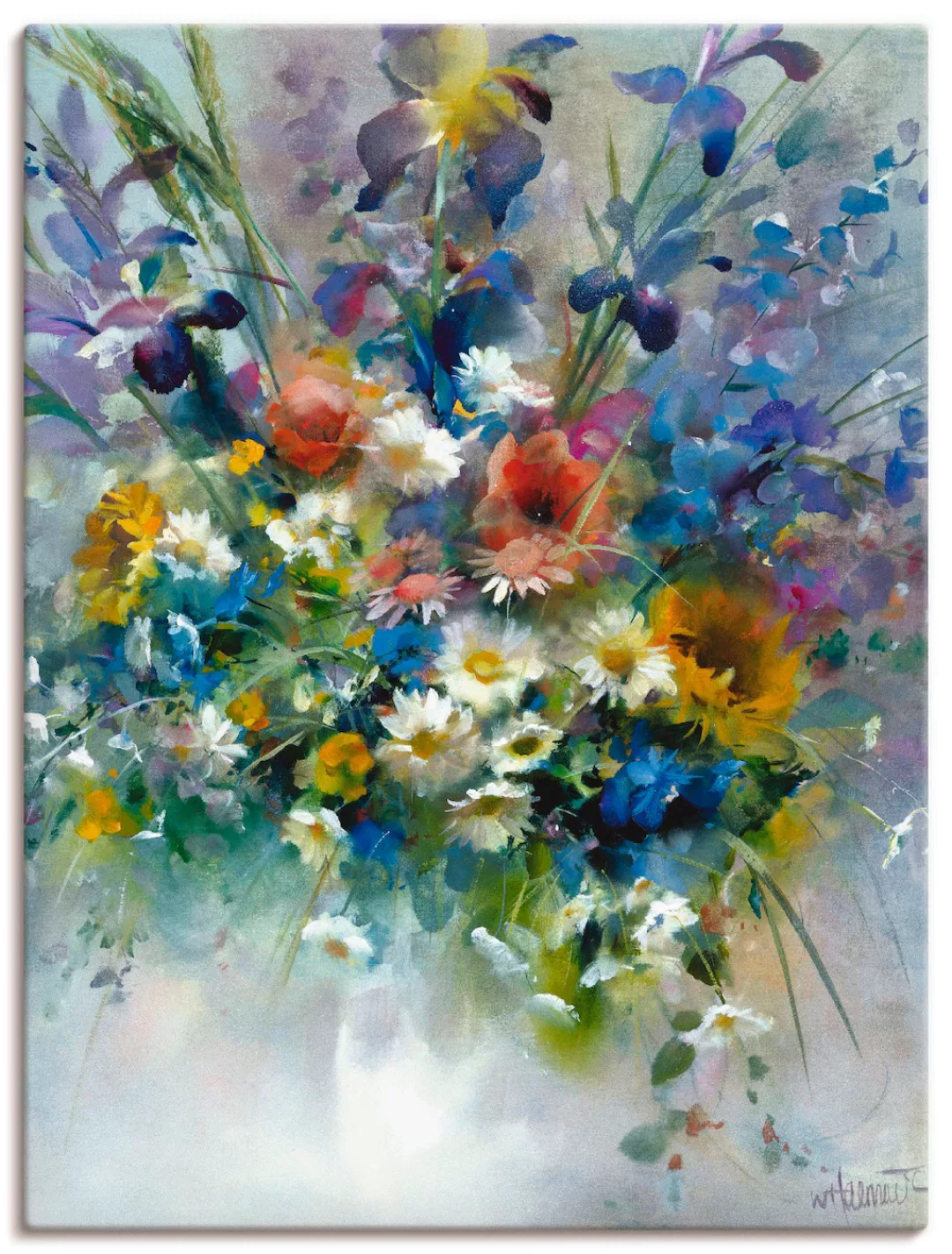 Artland Wandbild "Blumen Impression", Blumen, (1 St.), als Leinwandbild, Po günstig online kaufen