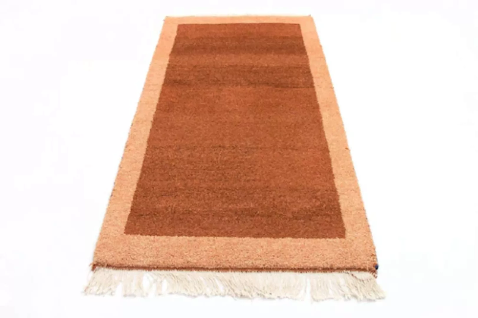 morgenland Wollteppich »Gabbeh Teppich handgeknüpft orange«, rechteckig, ha günstig online kaufen