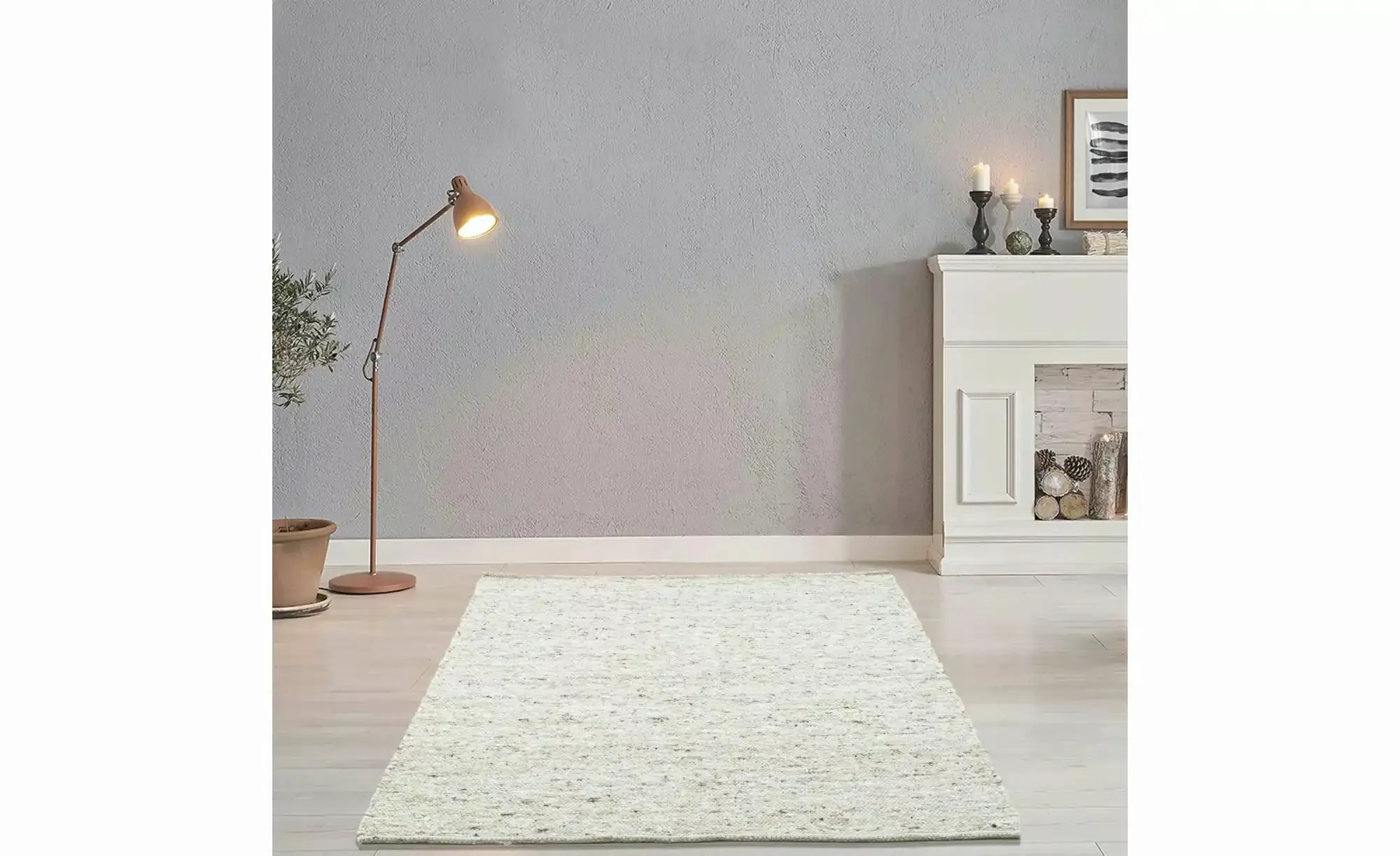 THEKO Webteppich  Alm Glück ¦ beige ¦ Wolle ¦ Maße (cm): B: 120 H: 1,2 Tepp günstig online kaufen