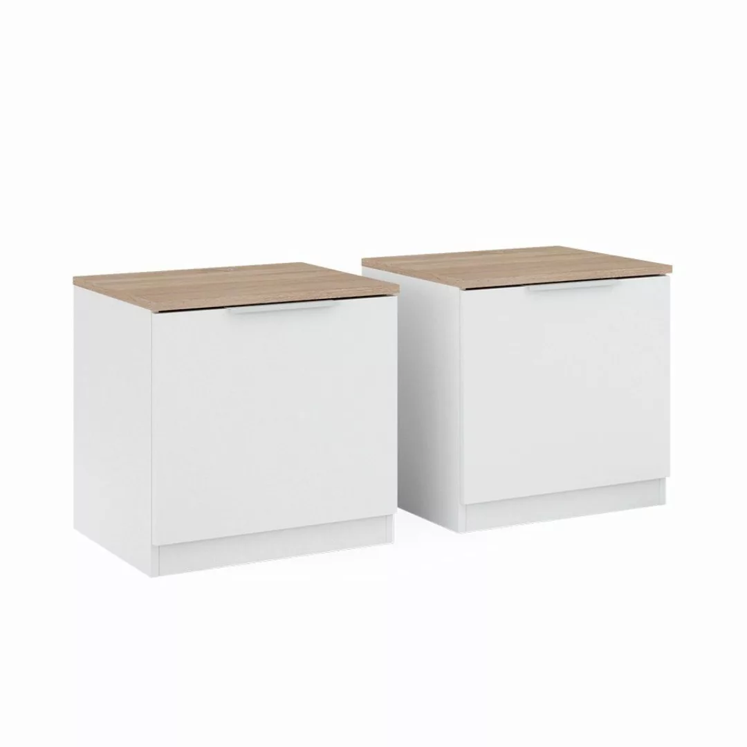 Vicco Nachtschrank Betti, Weiß/Sonoma, 50 x günstig online kaufen