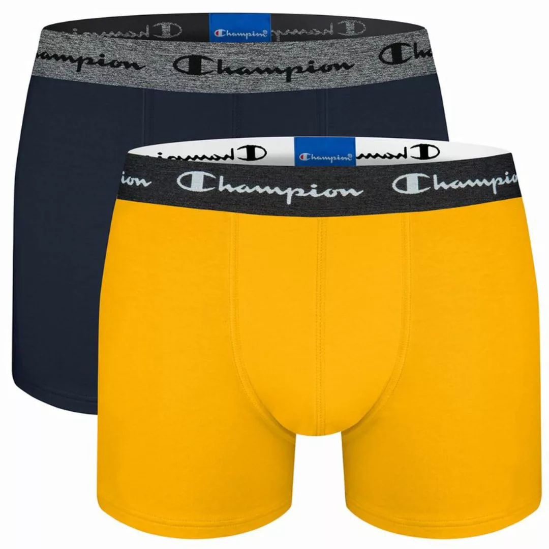 Champion Herren Boxershorts - Baumwolle, Logobund, einfarbig, 2er Pack Gelb günstig online kaufen