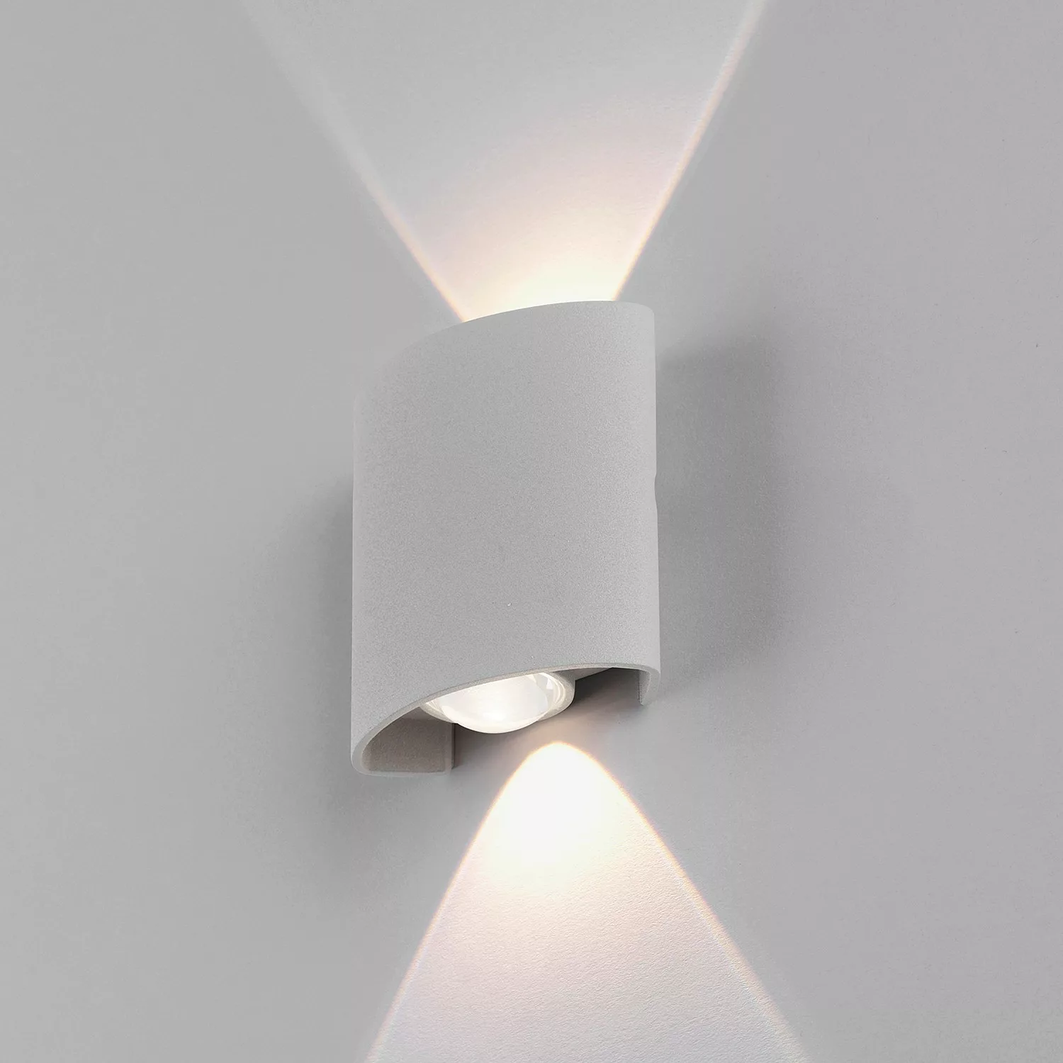 Paul Neuhaus LED-Aussenwandleuchte,2-flammig, silberfarben - silber - 7,6 c günstig online kaufen