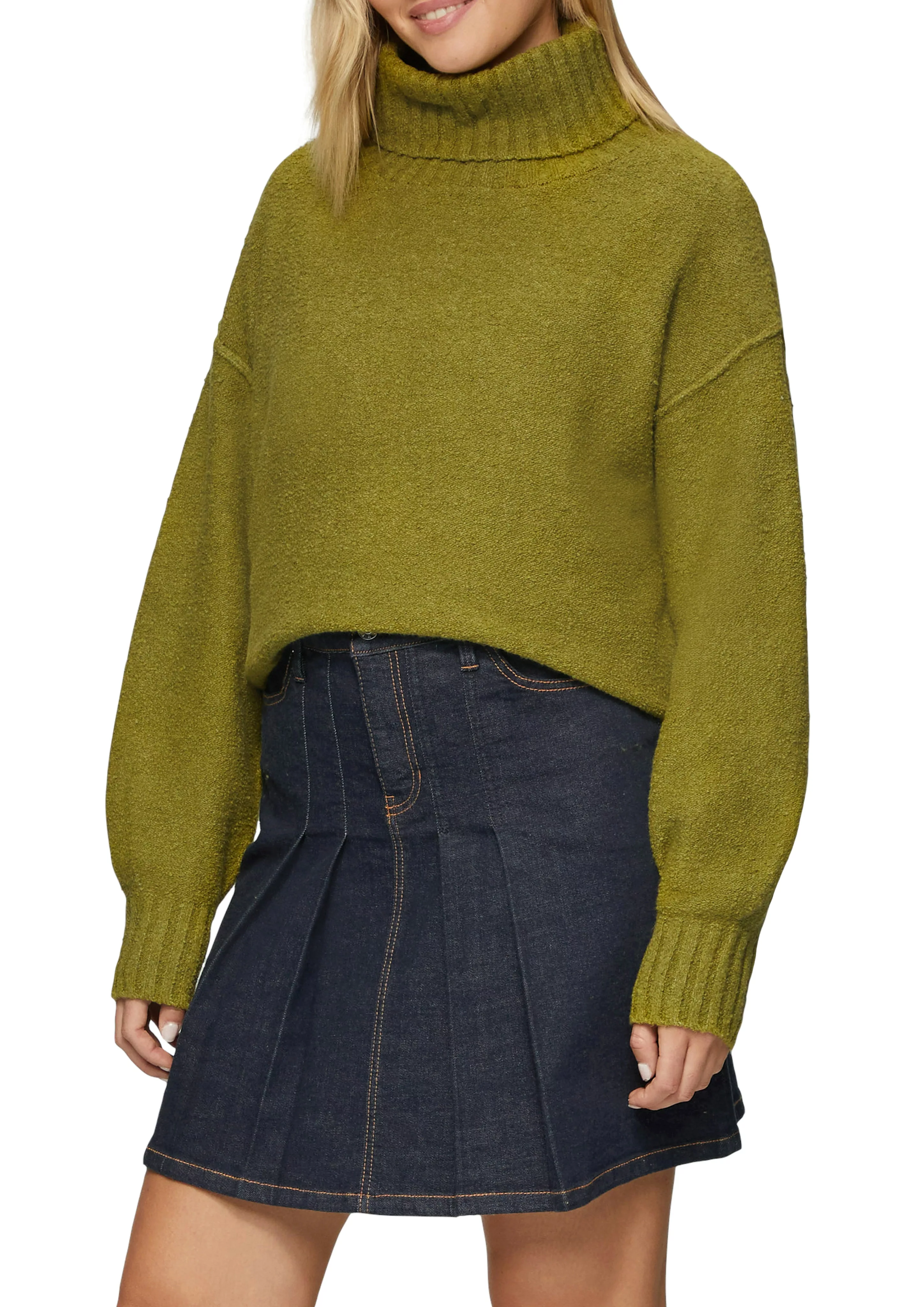 s.Oliver Strickpullover mit hohem Stehkragen günstig online kaufen