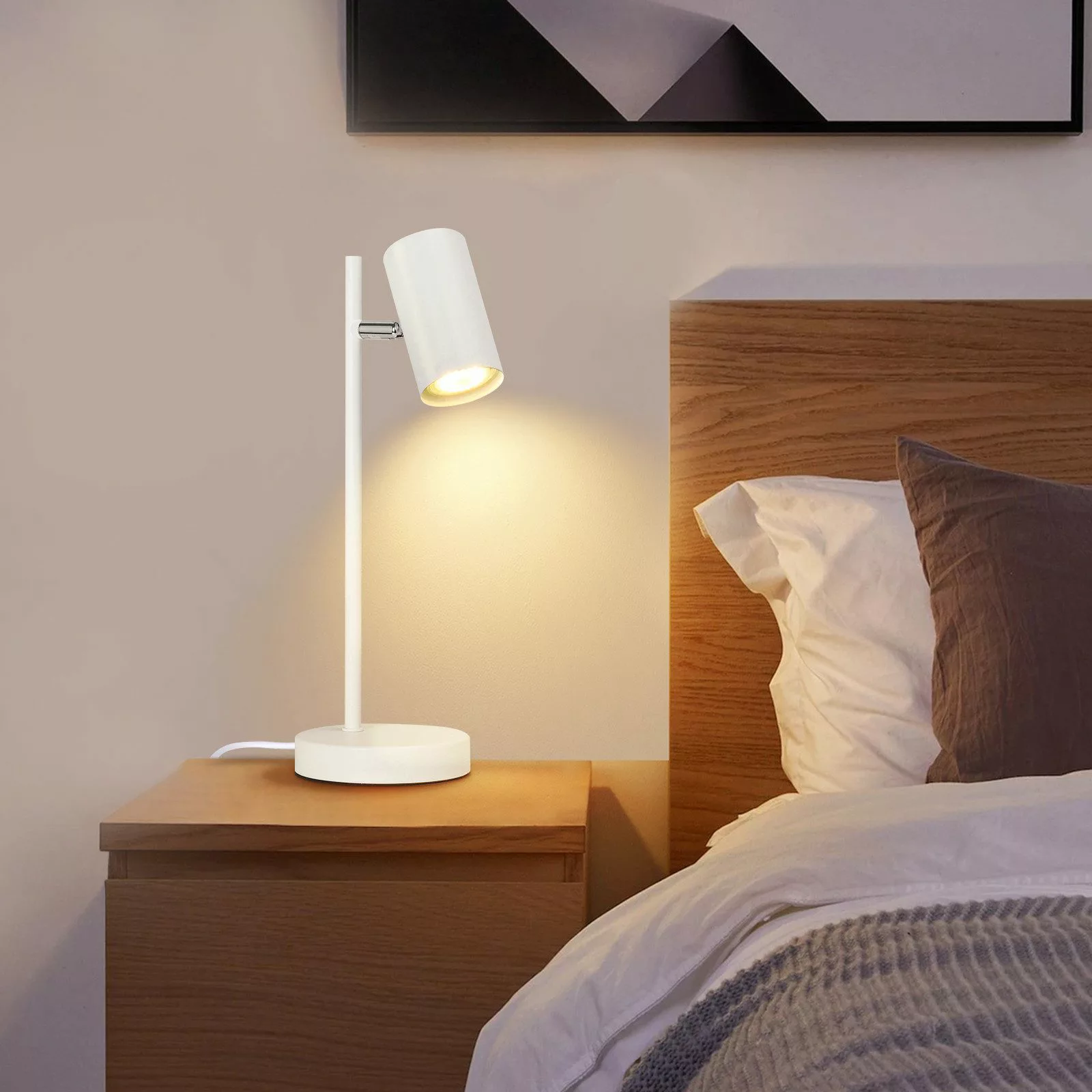 ZMH LED Tischleuchte Wohnzimmer Schwenkbar 350° günstig online kaufen