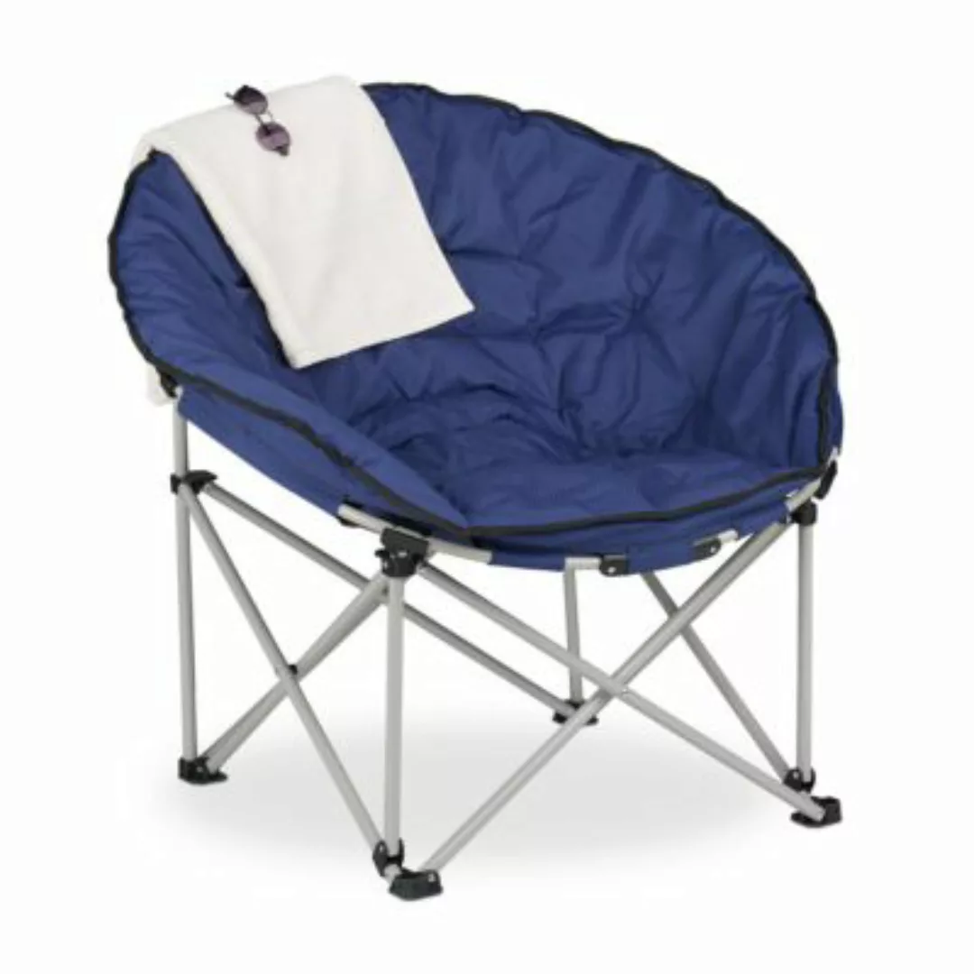 relaxdays Moon Chair blau günstig online kaufen