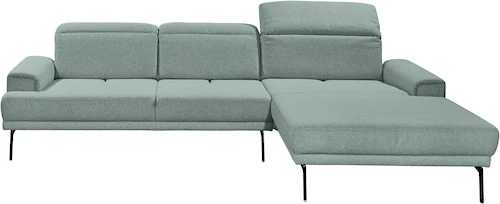Musterring Ecksofa »MR 4580«, mit Kopf- und Sitztiefenverstellung, Metallfu günstig online kaufen