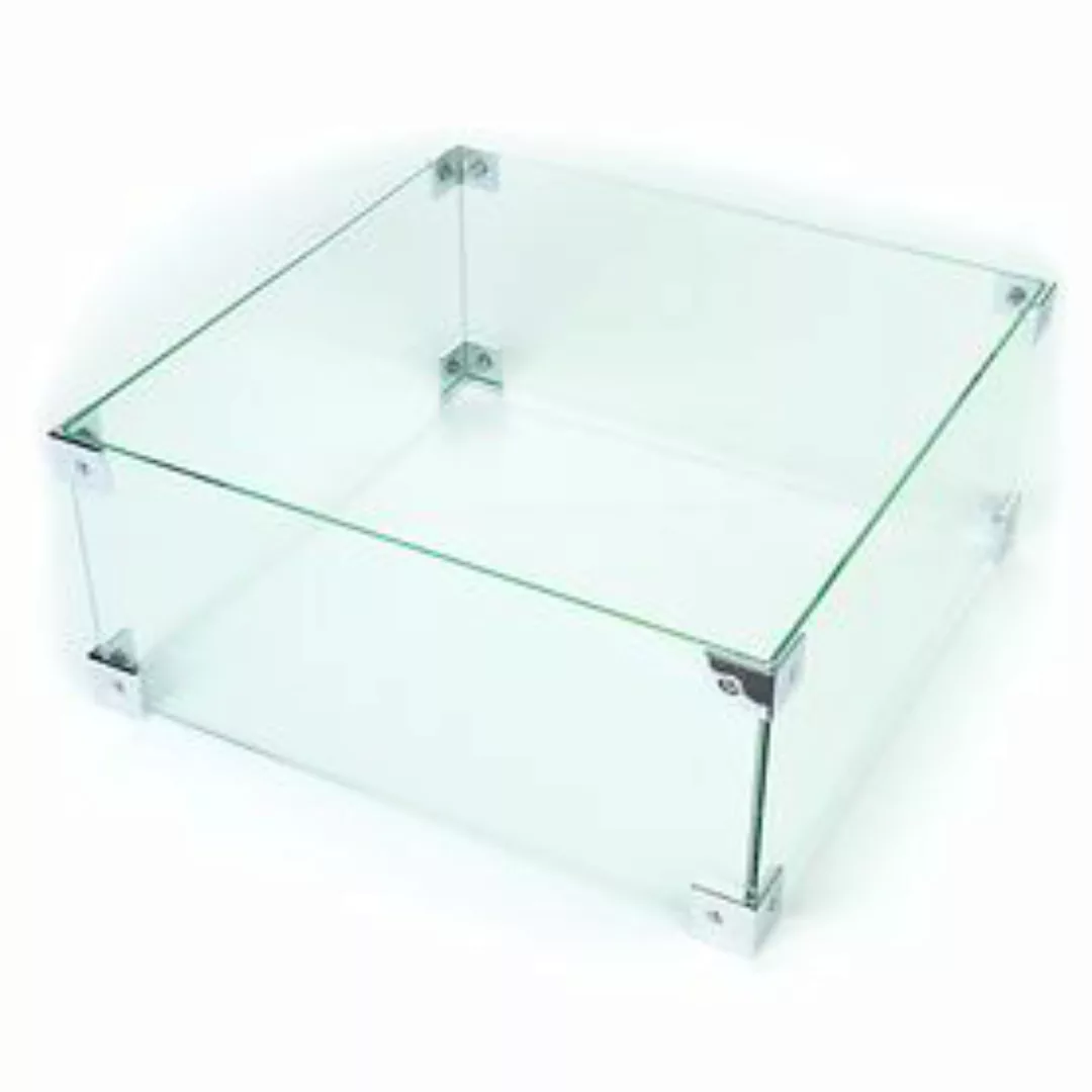 Happy Cocooning Glasschirm für Feuertisch groß rechteckig & quadratisch 56x günstig online kaufen
