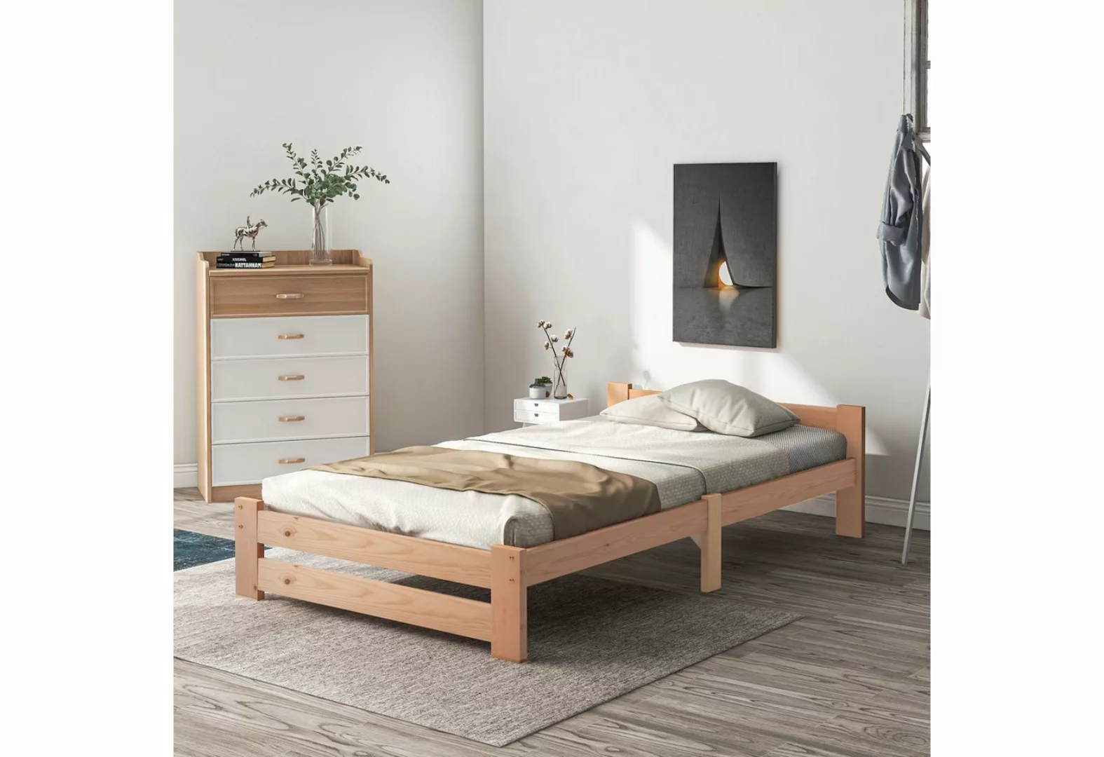 Rustrky Massivholzbett Futonbett Jugendbett Funktionsbett Kinderbett Gästeb günstig online kaufen